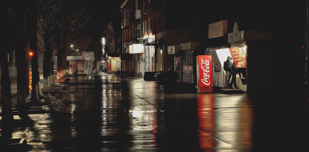Кока-кола с виски(прогулки под дождем)