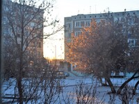 зимний пейзаж.вид из окна