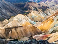 Риолитовые горы в Исландии