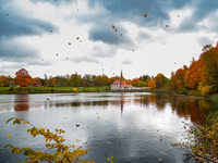 Осенний парк в Гатчине.