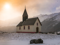 Церковь высоко в горах