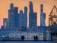 Вид на Москва-Сити от Академии наук