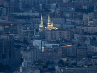 Вид на новую Соборную мечеть в Москве