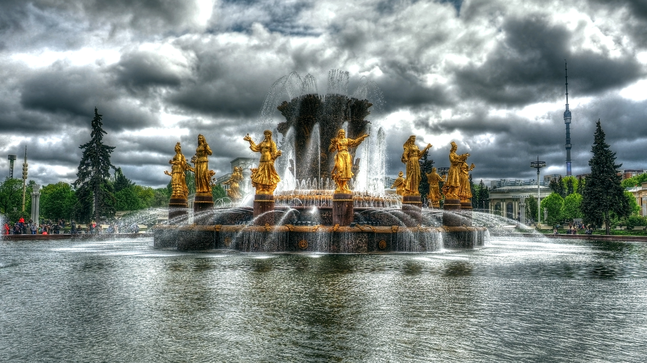 Москва, ВДНХ, фонтан дружбы народов