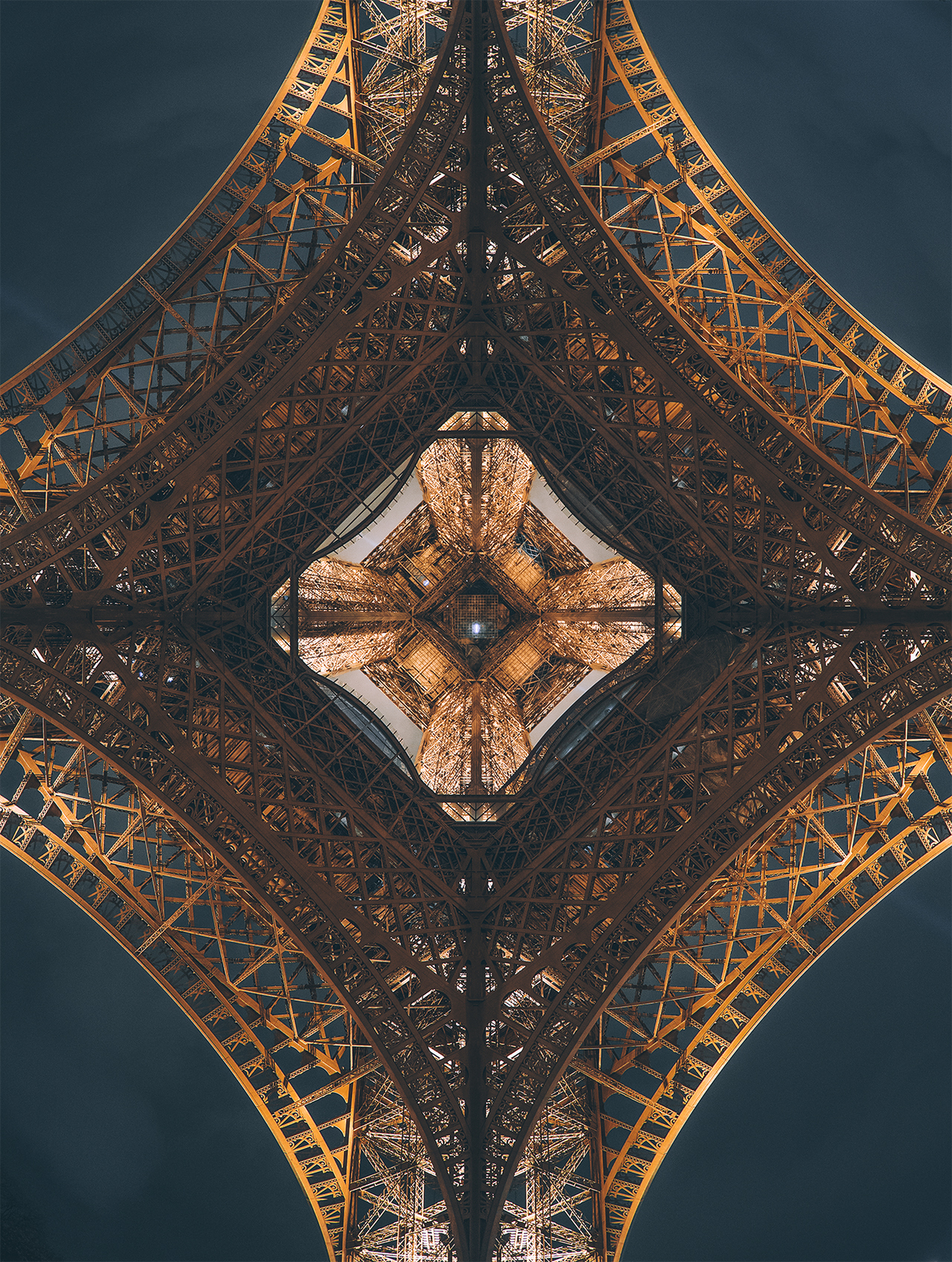 Symmetry of the Eiffel Tower