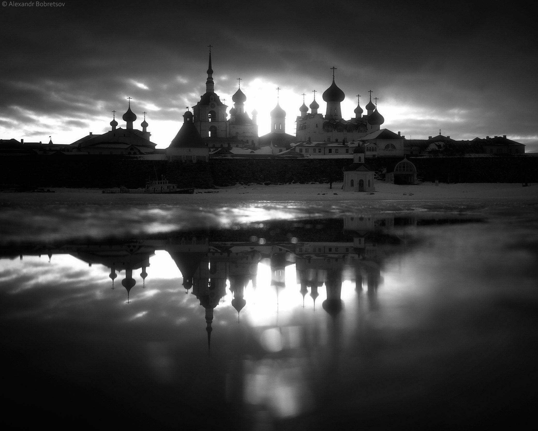 Соловецкий монастырь чб