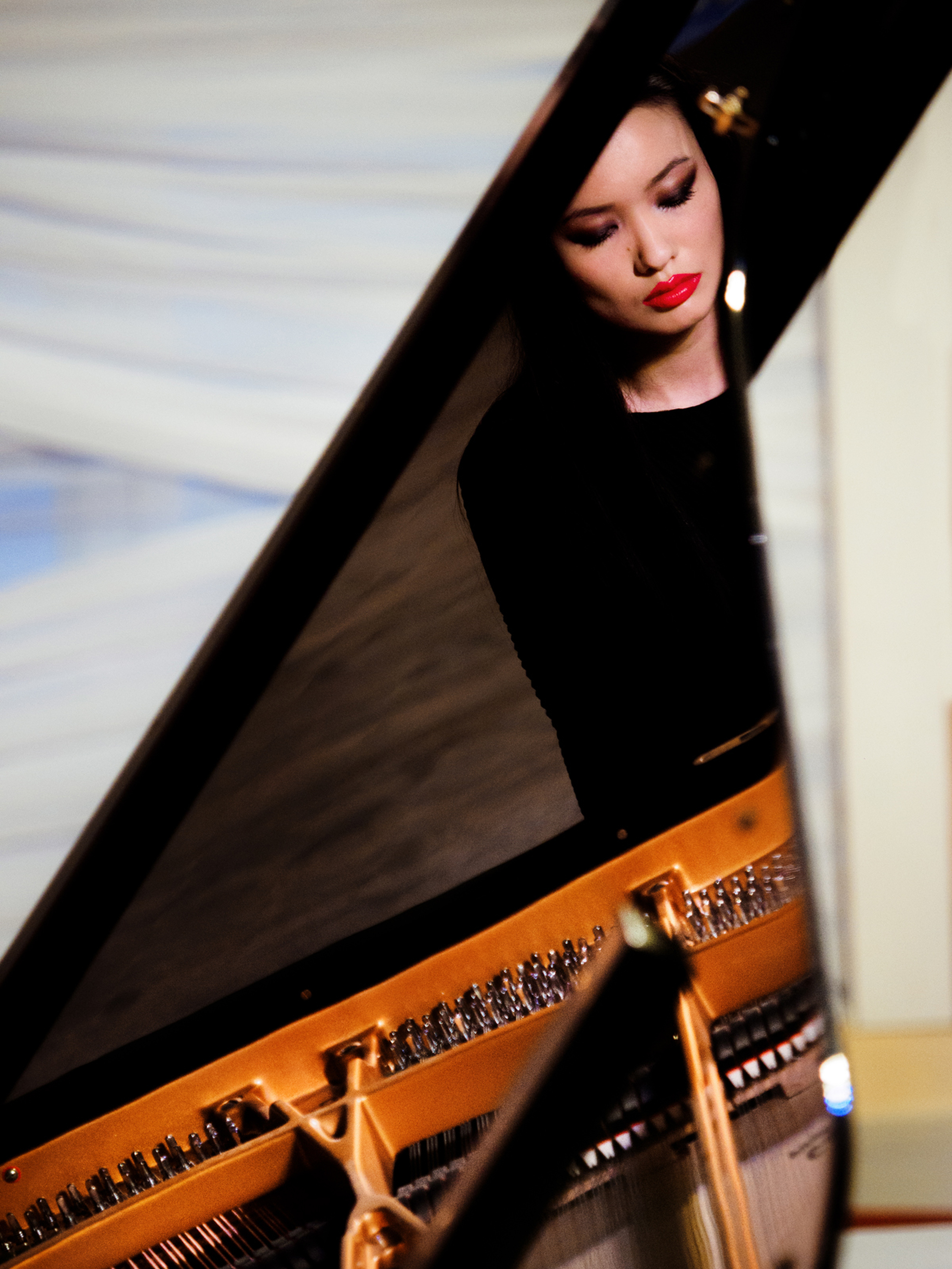Пианистка Вики Ли во время выступления