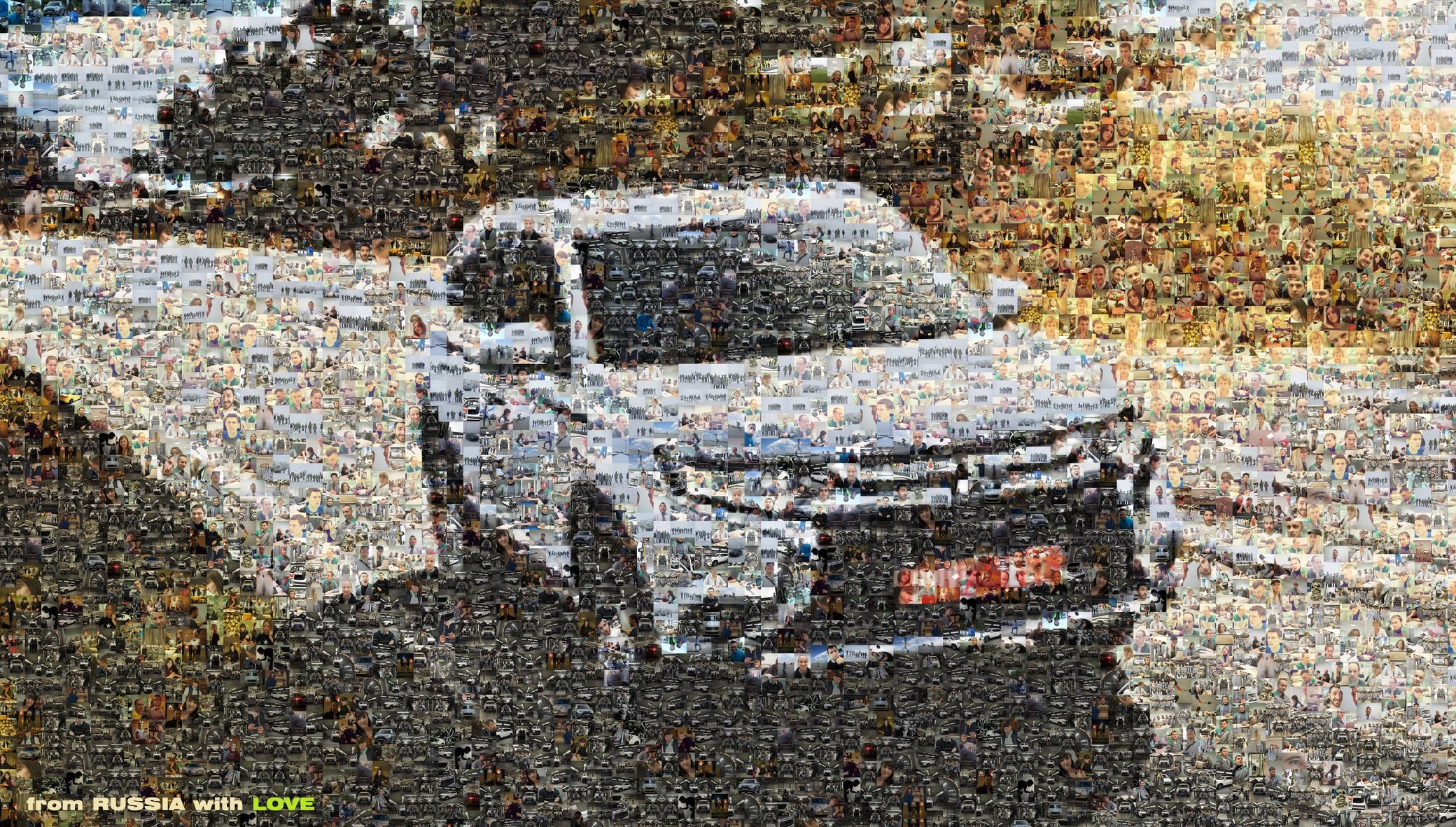 Mitsubishi Outlander. Коллаж из фото сотрудников Качества