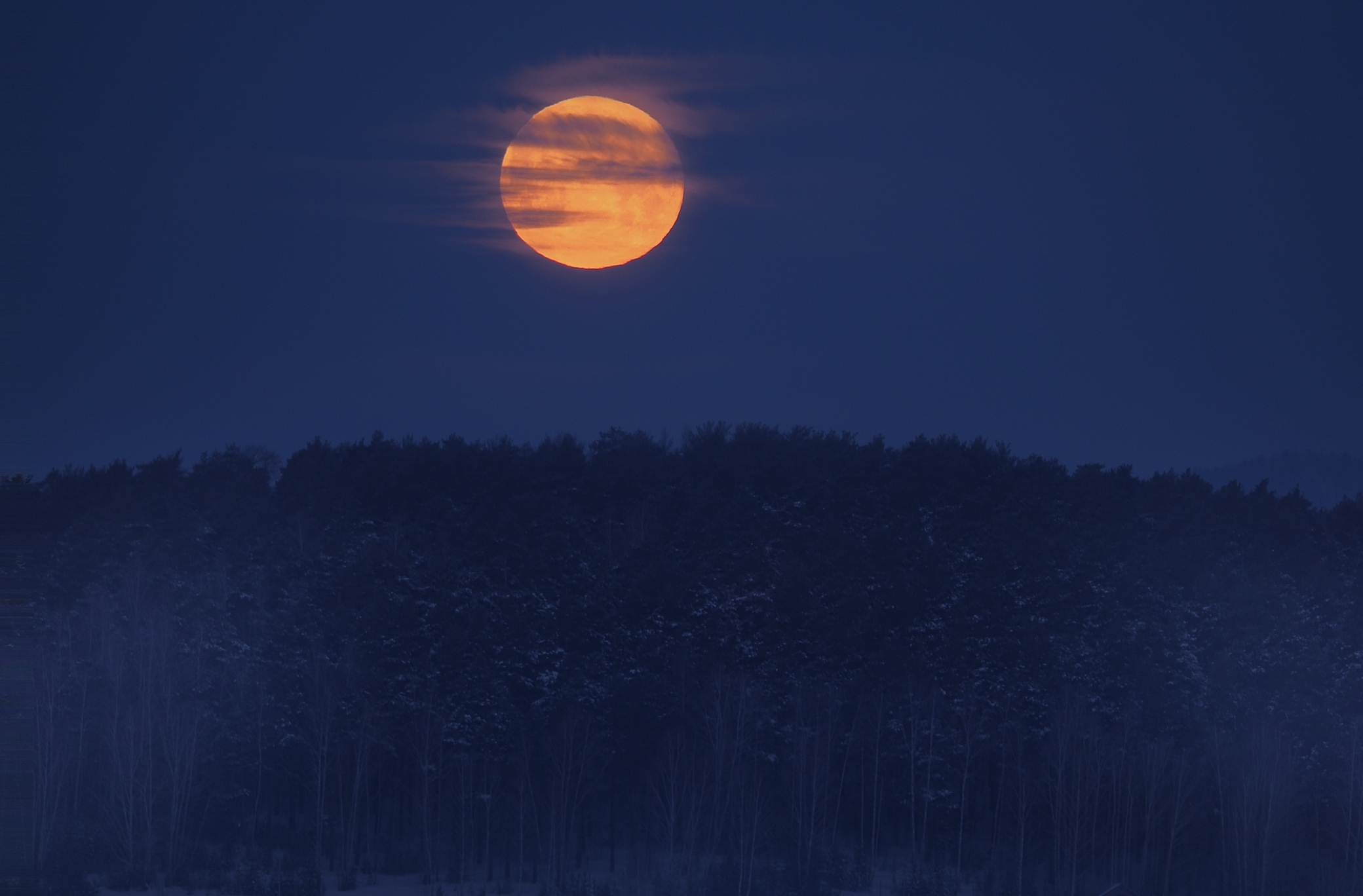 закат луны