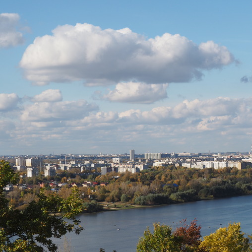 Вид на Заречную часть Нижнего Новгорода