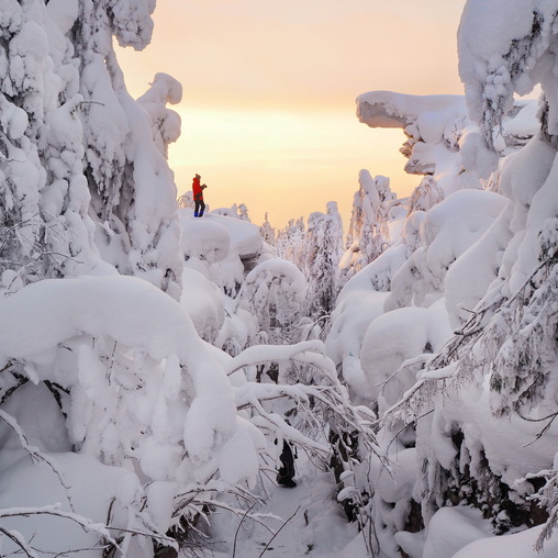 Зима в Уральских горах