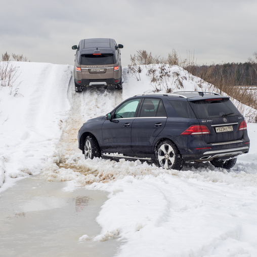 Test LR Range Rover and MB GLE 350