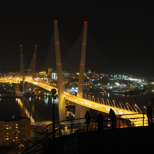 Владивосток. Мост через бухту "Золотой Рог"